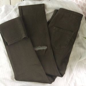 Olive Green Skinny Jean